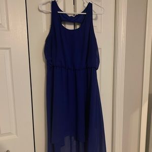 Blue High low dress
